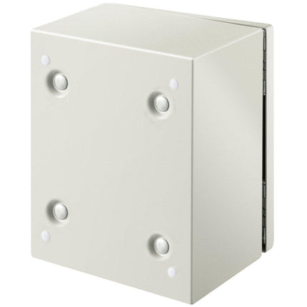 NEMA Steel Enclosure, 25 x 20 x 15 cm NEMA 4X Steel Electrical Box, IP66 Waterproof & Dustproof, Outdoor/Indoor Electrical Junction Box, with Mounting Plate.