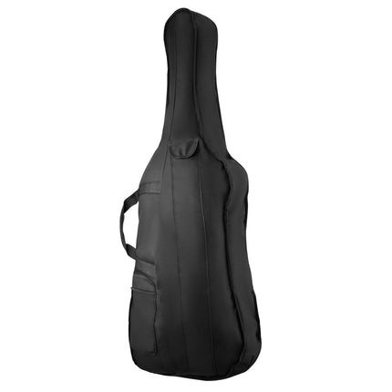 4/4 Full Size Cello Case, Nylon Waterproof, Lightweight Portable Travel Carrying Bag, with Reinforced Handle, Dual Shoulder Straps, Anti-Scratch, Professional Cello-Shape, for Cello, Black.