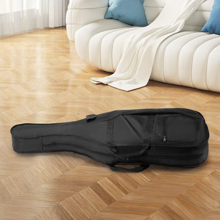 4/4 Full Size Cello Case, Nylon Waterproof, Lightweight Portable Travel Carrying Bag, with Reinforced Handle, Dual Shoulder Straps, Anti-Scratch, Professional Cello-Shape, for Cello, Black.