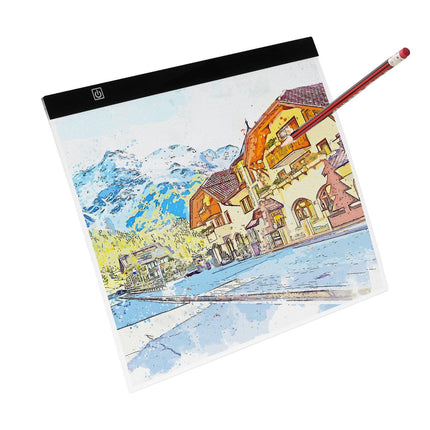 Light Board, B4 LED Light Pad Ultra-Thin Portable Light Box, USB Powered Light Table for Art Tracing, Light Box for Diamond Painting, Animation, Sketching, Drawing, Stenciling, Artists (Black).