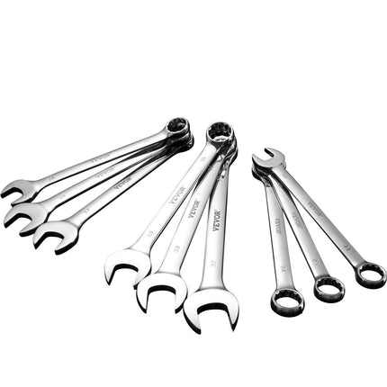 Combination Wrench Set 25-Piece Metric 6 mm to 32 mm with Roll-up Pouch.