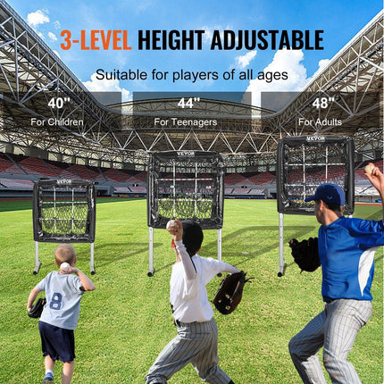 9 Hole Baseball Softball Pitching Net 9 Pocket Hitting Practice 28"x27".