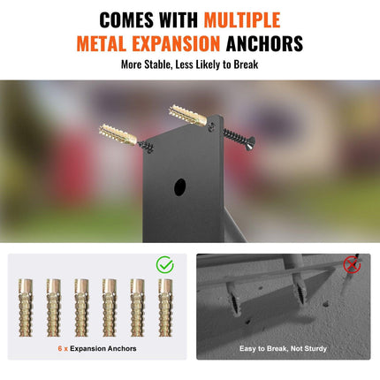 Handrails for Outdoor Steps, 18.9" Length 1.3"Pipe Wall Mount Safety Railings for 1-2 Steps, Stair Handrail with Matte Black Finished,for Garden,Yard and Garage & Elderly,Pregnant Women, Disable.