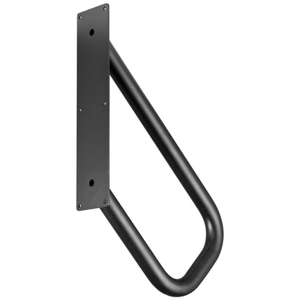 Handrails for Outdoor Steps, 18.9" Length 1.3"Pipe Wall Mount Safety Railings for 1-2 Steps, Stair Handrail with Matte Black Finished,for Garden,Yard and Garage & Elderly,Pregnant Women, Disable.