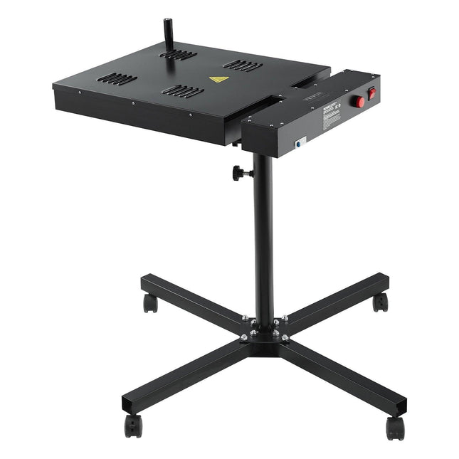Flash Dryer, 18 x 25 inch Flash Dryer for Screen Printing, High Power Silk Screen Printing Dryer with Height Adjustable Stand, 360° Rotation, X-Shaped Base, Steel T-Shirt Curing Machine.
