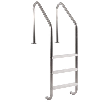 Stainless Steel Pool Ladder 3-Step & 2 Handrails for 1219.2-1371.6 mm Pool.