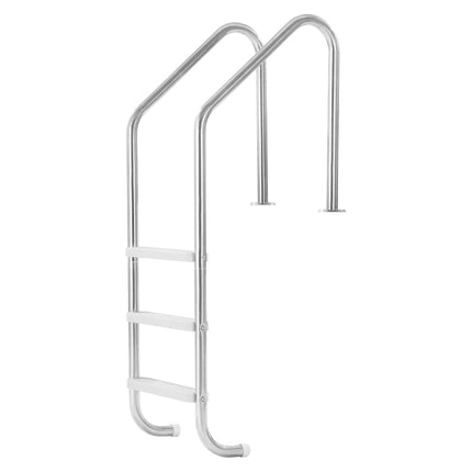 Stainless Steel Pool Ladder 3-Step & 2 Handrails for 1219.2-1371.6 mm Pool.