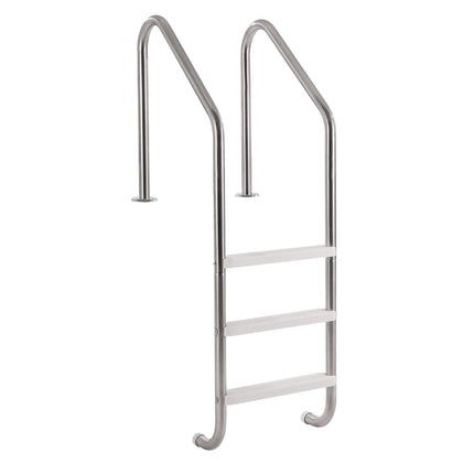 Stainless Steel Pool Ladder 3-Step & 2 Handrails for 1219.2-1371.6 mm Pool.