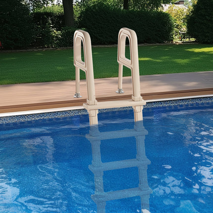 5-Step Inclined Robust Pool Ladder of 2 Handrails for 1219.2-1371.6mm Pool.