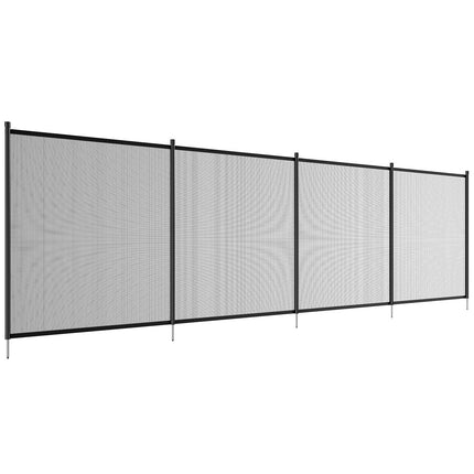 Pool Fence, 4 x 72 FT Pool Fences for Inground Pools, Removable Child Safety Pool Fencing, Easy DIY Installation Swimming Pool Fence, 340gms Teslin PVC Pool Fence Mesh Protects Kids and Pets.