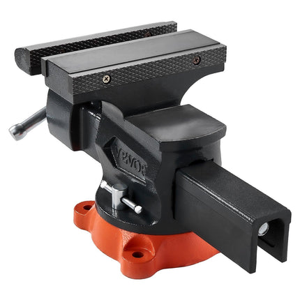 203 mm Bench Vice Multipurpose Heavy Duty Ductile Iron Swivel Locking Base.