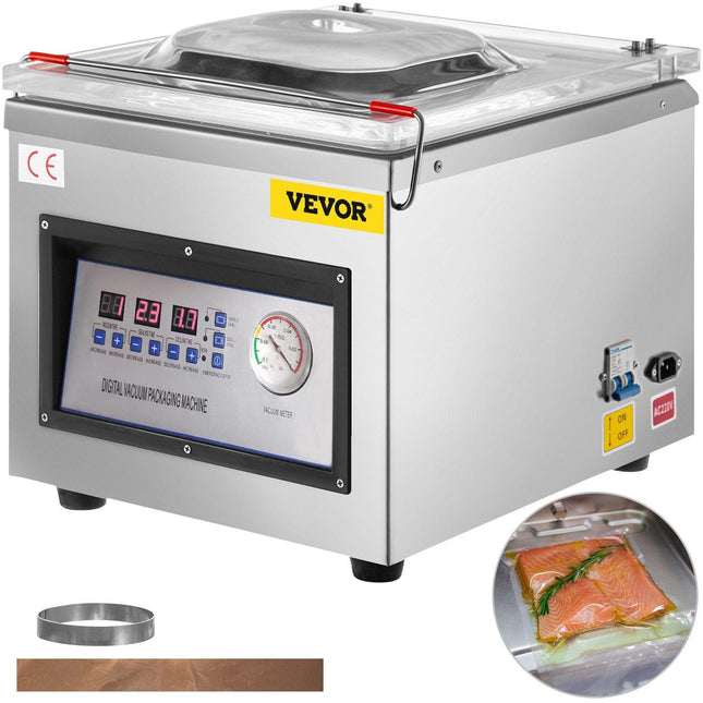DZ-260C Digital Vacuum Sealer Food Vacuum Sealing Packing Machine 220V.