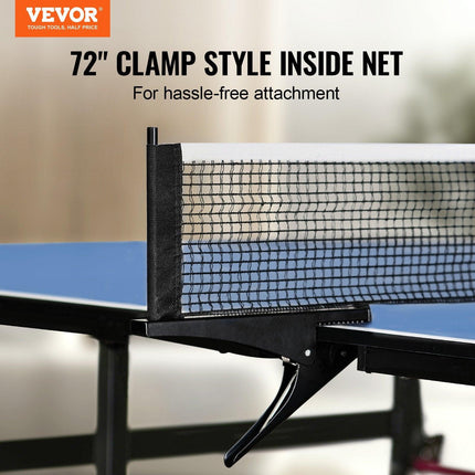 Ping Pong Table Foldable Table Tennis Game Table Indoor with Clamp Net.