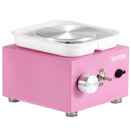 Mini Pottery Wheel Electric Ceramic Wheel Machine 0-320RPM Speed Pink.