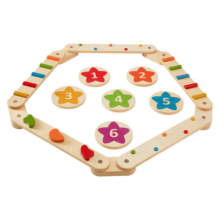 Kids Balance Beam Stepping Stones Gym Obstacle Children Balance Board 6PCS.