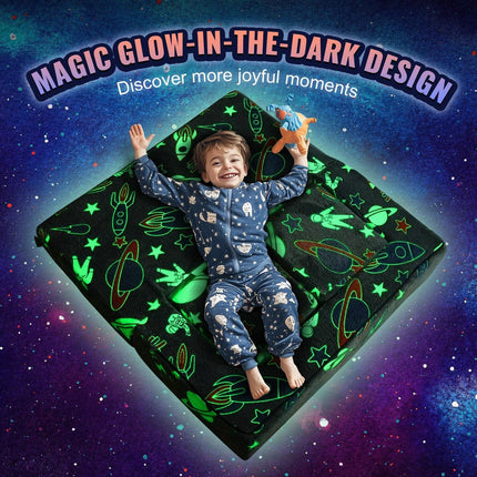 VEVOR Modular Kids Play Couch 4Pcs DIY Glow in the Dark Toddler Chair Grey.