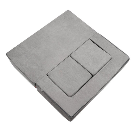 VEVOR Modular Kids Play Couch 4Pcs DIY Creative Child Sectional Sofa Dark Grey.