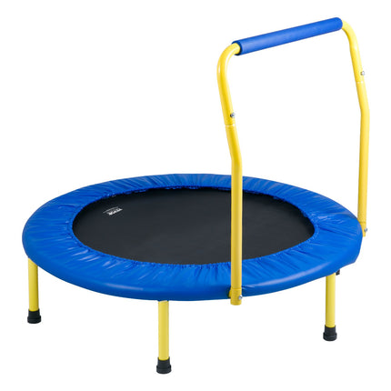 3FT Trampoline for Kids, 92 cm Trampolines Indoor/Outdoor Trampoline for Toddlers, Foldable Mini Baby Trampoline with Foam Handle, Recreational Trampoline Birthday Gift for 3+ Years Kids.
