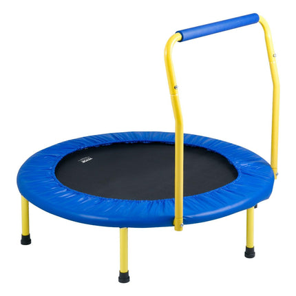 3FT Trampoline for Kids, 92 cm Trampolines Indoor/Outdoor Trampoline for Toddlers, Foldable Mini Baby Trampoline with Foam Handle, Recreational Trampoline Birthday Gift for 3+ Years Kids.