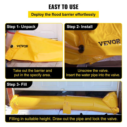 Flood Barrier Hydro Barrier 24' Length x 12.
