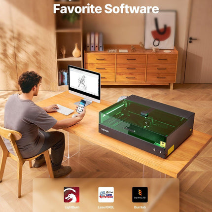 Laser Engraver, 20W, Laser Engraving and Cutting Machine with Enclosure Camera, Laser Cutter, 36000 mm/min, 500 x 320 mm Working Area, for Wood, Leather, Glass, Paper, Certain Metal, Class 1.