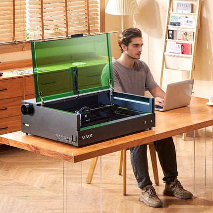 Laser Engraver, 20W, Laser Engraving and Cutting Machine with Enclosure Camera, Laser Cutter, 36000 mm/min, 500 x 320 mm Working Area, for Wood, Leather, Glass, Paper, Certain Metal, Class 1.