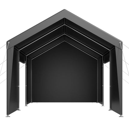 Carport Car Canopy 12x20FT Heavy Duty Car Shelter with Sidewalls White.