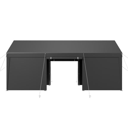 Carport Car Canopy 12x20FT Heavy Duty Car Shelter with Sidewalls White.