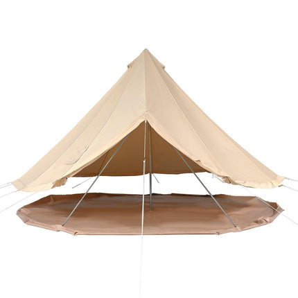 Canvas Bell Tent 4m/13.12ft 4-Season Camping Yurt Tent with Stove Jack.