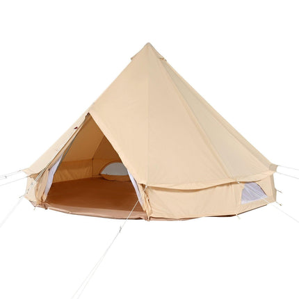 Canvas Bell Tent 4m/13.12ft 4-Season Camping Yurt Tent with Stove Jack.