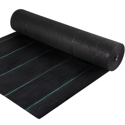 Weed Barrier, 5.8oz Landscape Fabric, 4ft x 300ft Cover Mat Heavy Duty Woven Grass Control Geotextile for Garden, Patio, Black.