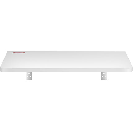 Wall Mounted Folding Table, Wall Mount Drop Leaf Tables, Wooden Floating Desk for Dining, Laundry Room, Office, 23.6" x 15.6" Fold Down Desk with Carbon Steel Bracket.