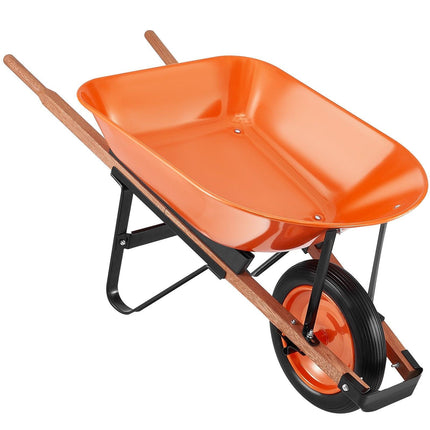 Wheelbarrow Cart One Wheel Garden Dump Cart 330 lbs Yard Utility Cart.