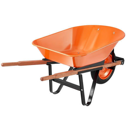 Wheelbarrow Cart One Wheel Garden Dump Cart 330 lbs Yard Utility Cart.