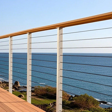 T316 Stainless Steel Cable 3.18mm 7x7 Steel Wire Rope 152.4m Cable Railing.
