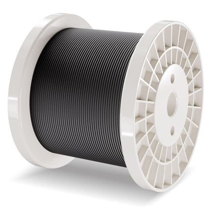 T316 Stainless Steel Cable 3.18mm 7x7 Steel Wire Rope 152.4m Cable Railing.