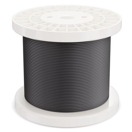 T316 Stainless Steel Cable 3.18mm 7x7 Steel Wire Rope 152.4m Cable Railing.