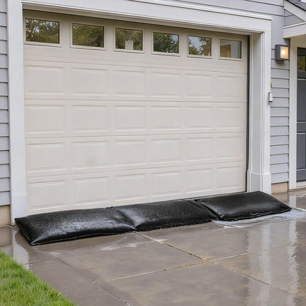 Flood Barrier, 6 Pack, 830 x 430 mm Flood Bags Activated by Water, Reusable Water Absorbent Barrier, Sandless Sandbags Blockage, Flooding Prevention Bags for Home, Doorways, Basement, Garage.
