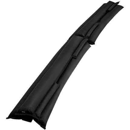 Flood Barrier, 10 Pack, 1530 x 210 mm Flood Bags with Bucket, Reusable Water Absorbent Barrier Activated by Water, Sandless Sandbags Blockage, Flooding Prevention Bags for Basement, Garage, Doorway.