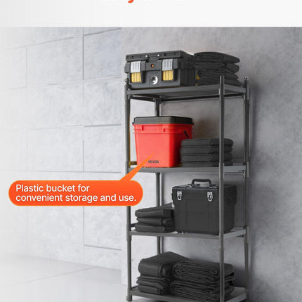 Flood Barrier, 10 Pack, 430 x 830 mm Flood Bags with Bucket, Reusable Water Absorbent Barrier Activated by Water, Sandless Sandbags Blockage, Flooding Prevention Bags for Door, Basement, Garage.