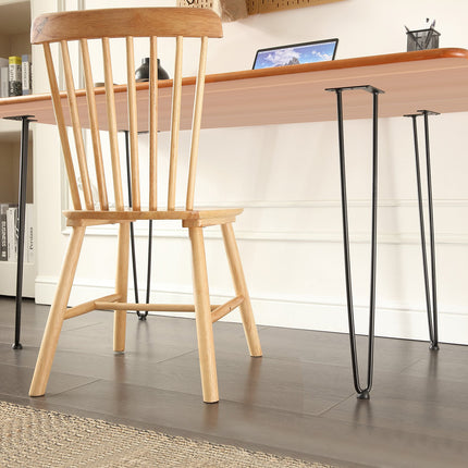 711.2MM Hairpin Furniture Legs, Metal Home DIY Projects for Nightstand, Coffee Table, Desk, 226.8KG Load Capacity with Rubber Floor Protectors, Metal Heavy Duty Sturdy Modern Table Legs, 4PCS.