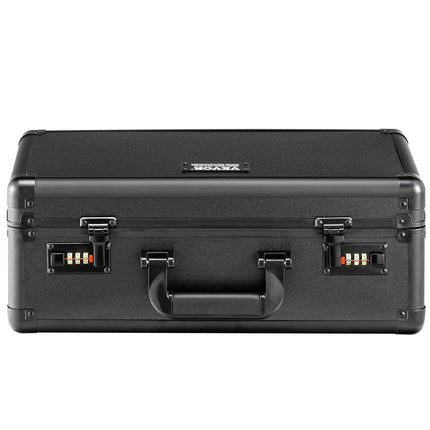 Graded Card Storage Box, 4 Slots, Graded Sports Cards Holder Carrying Case with Coded Lock Foam Dividers, for 120 PSA Graded Cards 84 BGS Cards 96 SGC Cards 428 Top Loaders or 999+ Loose Cards.