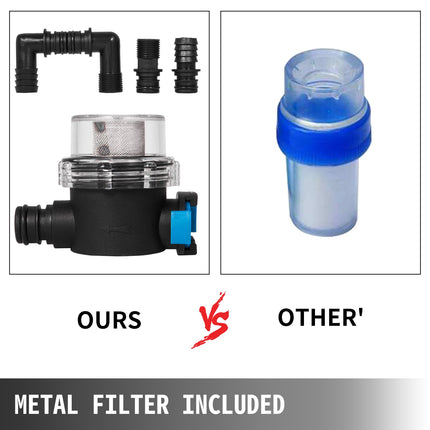 Water Pressure Diaphragm Pump, 12V FL-40 High Pressure Diaphragm Water Pump, 40PSI Automatic Self Priming Water Pump, 17L/MIN Misting Booster Sprayer Diaphragm Pump for Caravan Boat RV Garden.