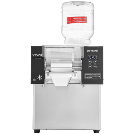 Commercial Snowflake Ice Machine, 276LBS/24H Snowflake Ice Maker, Stainless Steel Ice Shaver Machine, Electric Snow Cone Maker, Air Cooling System for Rapid Heat Dissipation, for Bakery, Cafe.