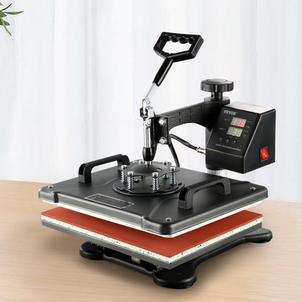 1400W Heat Press Machine 8 In 1 Sublimation Steel Frame Heat Presses with Temperature And Time Control (12X15INCH 8IN1).