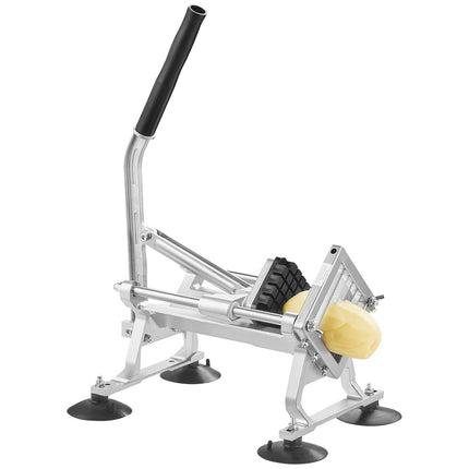 Commercial Vegetable Slicer, 1/2 inch Fruit Slicer, Stainless Steel and Aluminum Alloy Vegetable Cutter Slicer Machine, Manual Slicer with Non-slip Feet, for Radishes, Onions, Potatoes, Lemons.