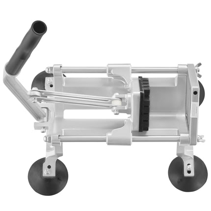 Commercial Vegetable Slicer, 1/2 inch Fruit Slicer, Stainless Steel and Aluminum Alloy Vegetable Cutter Slicer Machine, Manual Slicer with Non-slip Feet, for Radishes, Onions, Potatoes, Lemons.