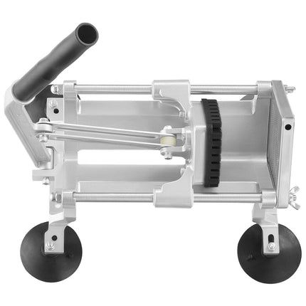 Commercial Vegetable Slicer, 3/8 inch Fruit Slicer, Stainless Steel and Aluminum Alloy Vegetable Cutter Slicer Machine, Manual Slicer with Non-slip Feet, for Radishes, Onions, Potatoes, Lemons.