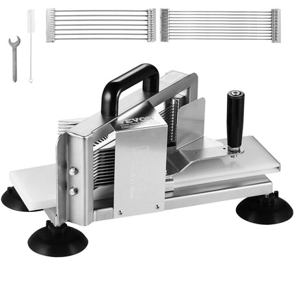 Commercial Tomato Slicer, 1/4"+3/8"+3/16" Tomato Cutter Slicer, Stainless Steel Heavy Duty Tomato Slicer Machine, Manual Tomato Slicer with Non-slip Feet, Cutting Tomatoes, Cucumbers, Bananas.