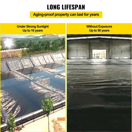 LLDPE Pond Liner 20x25 ft, Pond Liner 20 Mil, Fish Pond Liners for Waterfall, Pond and Fish Ponds.